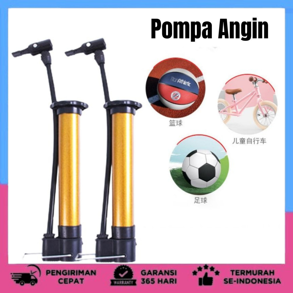 POMPA BAN Pompa Angin Ban Sepeda Tier Air Pump pompa sepeda Mini portabel, pompa udara tangan bersep