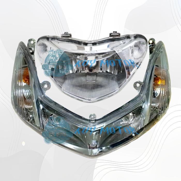 Reflektor Lampu Depan + Sein Sen Motor Yamaha Mio Sporty Smile Tahun 2007 2008 2009 2010 2011 2012 -