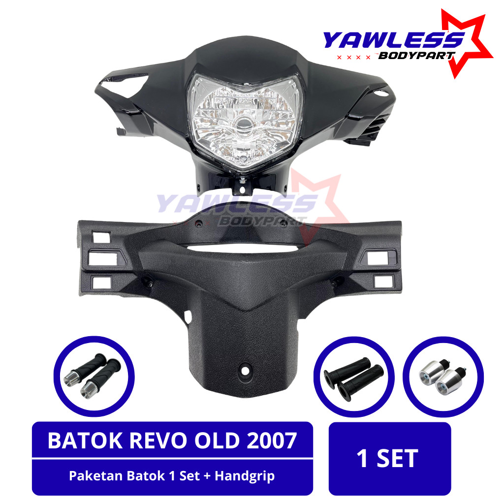 Batok depan belakang revo lama / Batok revo 2008 / Batok revo honda 110 Hitam