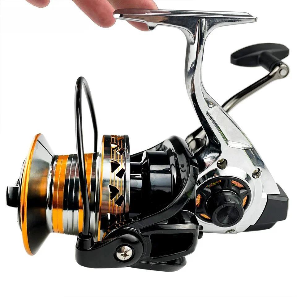 Big Spinning Fishing Reel 9000 10000 12000Series Ultra-large Distance Cast Wheel Max Drag 30KG Power