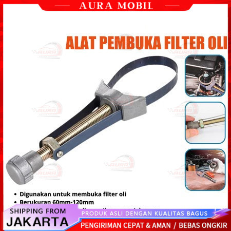 [COD]  Kunci Filter Oli / Alat Pembuka Filter Oli Mobil Adjustable /  Car Auto Motor Oil Filter Wren