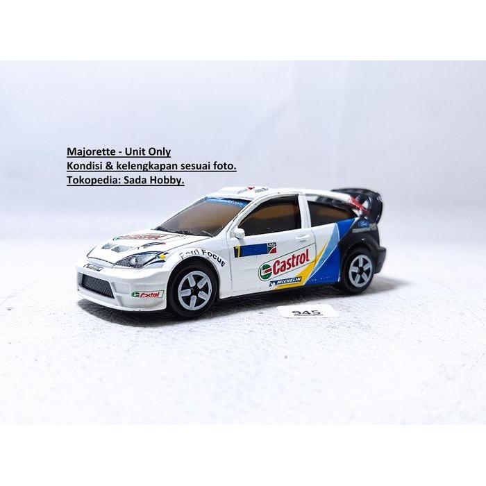 Majorette Ford Focus WRC Castrol Rally Car Putih Loose SBAtoys