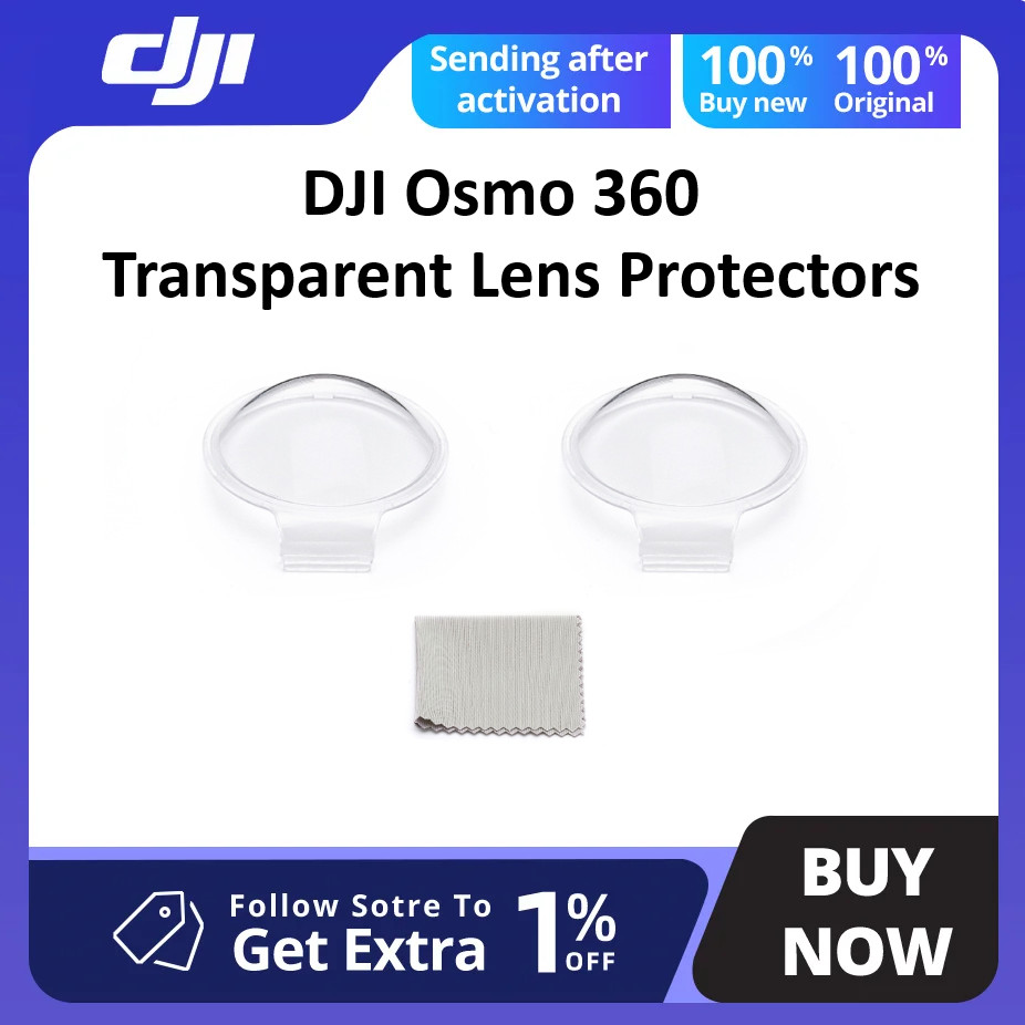 DJI Osmo 360 Transparent Lens Protectors for DJI Osmo 360° Panoramic Camera