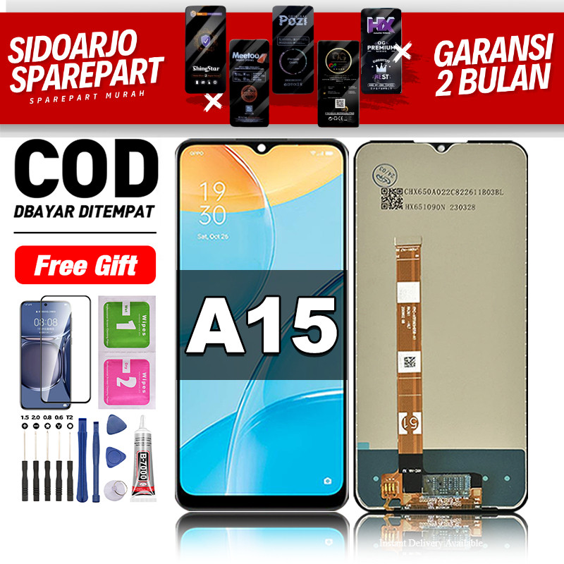 LCD For OPPO A15 Fullset hp layar Touchscreen lcd-oppo a15 Glass Touch Screen Digitizer COD original