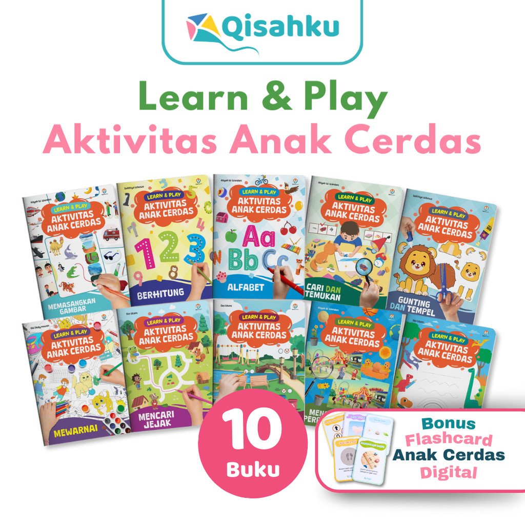 Buku AKTIVITAS ANAK CERDAS Tematik TK LEARN & PLAY ACTIVITY BOOK  Paket TK A dan B Semester 1 2