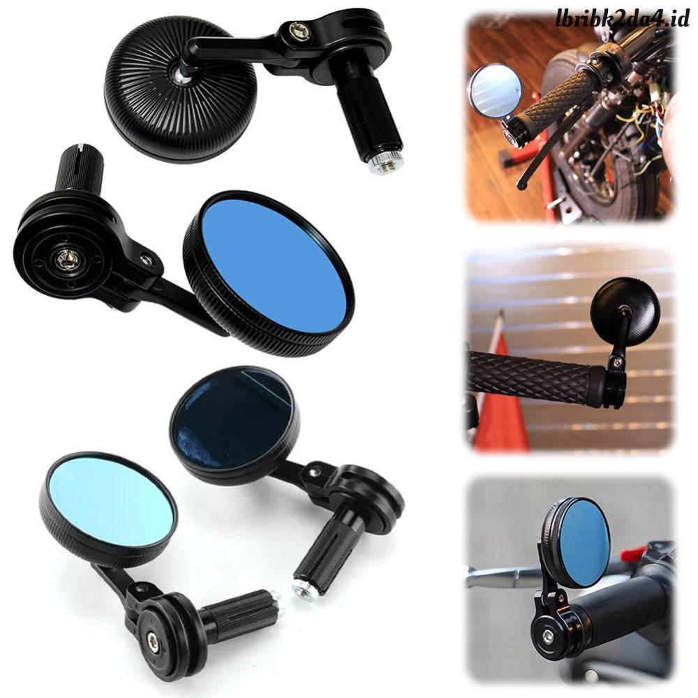 Spion Jalu Bar End Cembung Paduan Aluminium Universal Kaca Spion Ujung Stang untuk Sepeda Gunung Bal