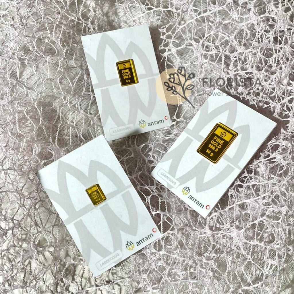CARD REPLIKA LOGAM MULIA AKRILIK GOLD ANTAM BM52