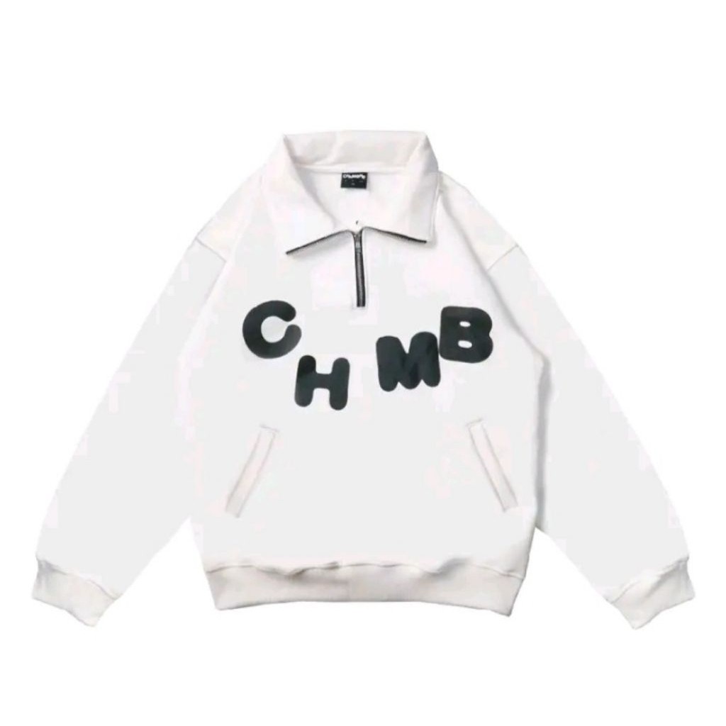 RUES.STORE SWEATER HOODIE BOXY HALFZIP CHMB OVERSIZE UNISEX PRIA WANITA COD