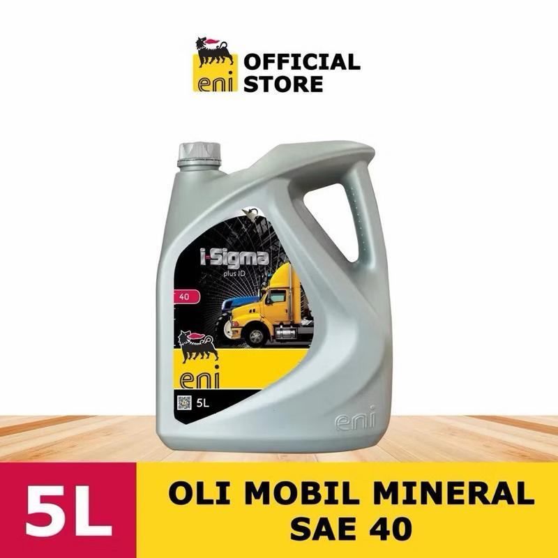 Oli Mobil Diesel Eni I-SIGMA SAE 40 5 Liter Pelumas Oli Mesin Mobil Diesel 5 Liter Agip Eni