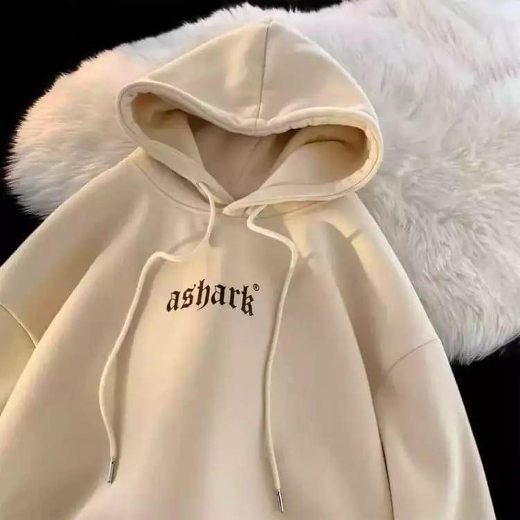 Sweater Hoodie Ashark Unisex Laki-Laki dan Perempuan Oversize Kekinian dengan Zipper - Wanita baju a