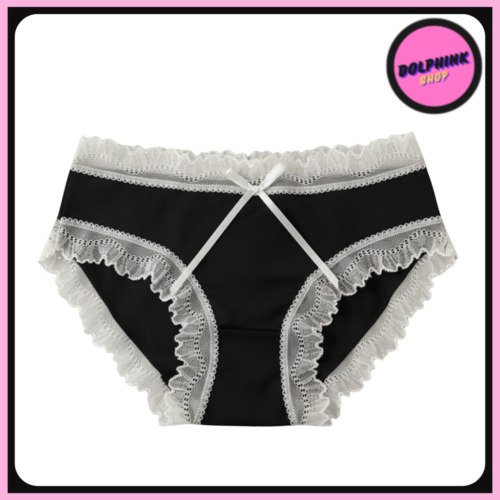 [DOLPHINK] CD1497 Celana Dalam Transparan CD Seamles Pita Renda Underwear CD Underwear Sempak Korea