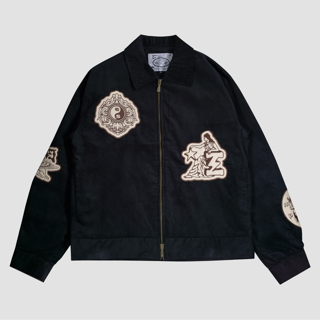 EVILSPIRIT JACKET CORDUROY - NUBELLA BLACK UNISEX