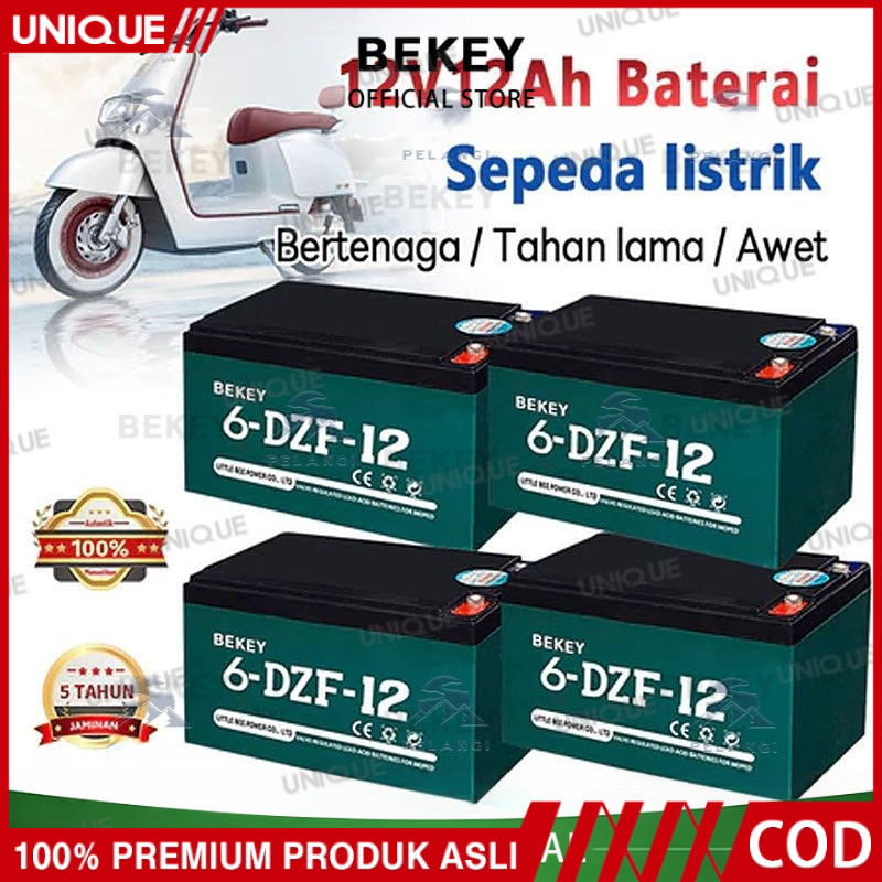UNIQUE AKI SEPEDA LISTRIK/BATERAI SEPEDA LISTRIK UNIQUE 12V/12Ah 12V/20AH