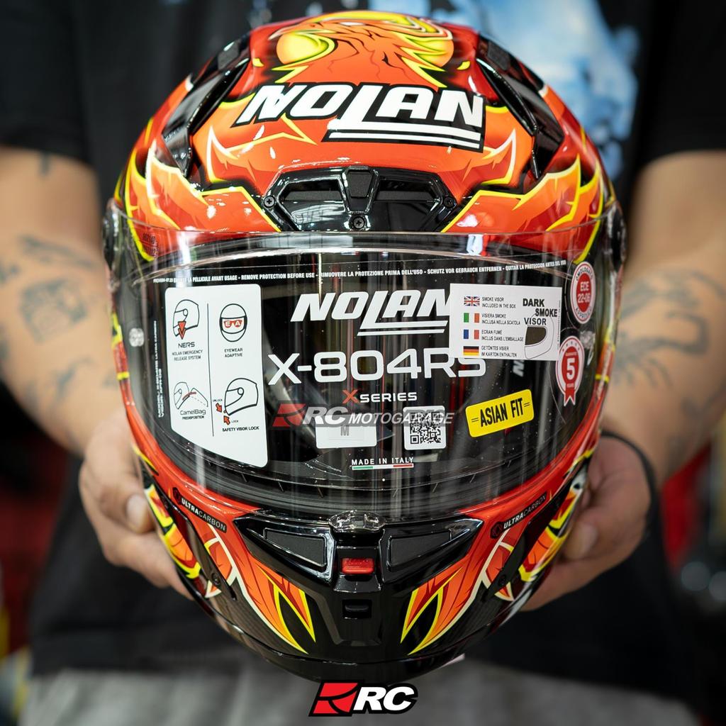 Helm Motor Full Face - Nolan X804 RS Replica Iannone 368 Original