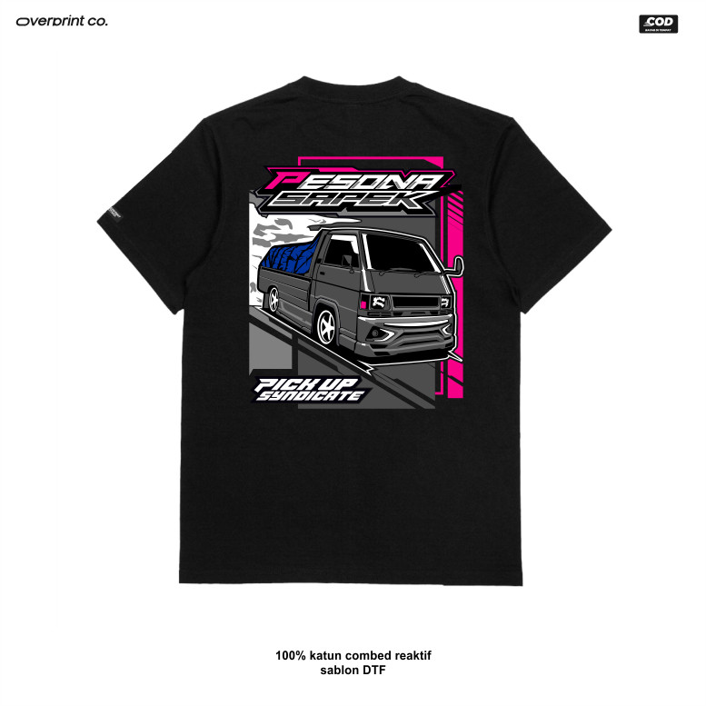 KAOS MITSUBISHI L300 | KAOS PICKUP SYNDICATE PESONA SAPEK L300, BAHAN KATUN COMBED