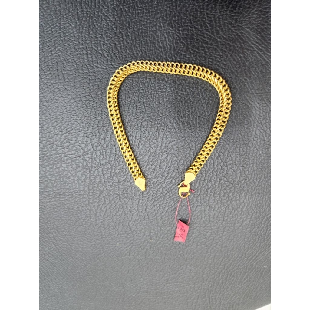 Gelang Tikar Emas Muda Asli Berat 5gram Kadar 700 Ada Surat