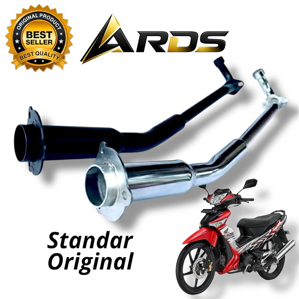 LEHER KNALPOT ADAPTOR SUPRA X125 LEHERAN KENALPOT STANDAR ORIGINAL MOTOR SUPRA X125 BETMEN 2007-2014