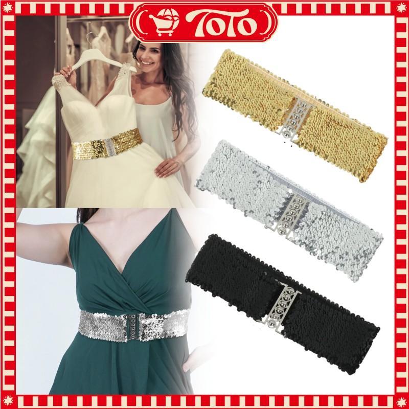 Sabuk Payet Wanita Ikat Pinggang Elastis Fashion Untuk Dress Pesta Dan Gamis Sabuk Wanita Kekinian A