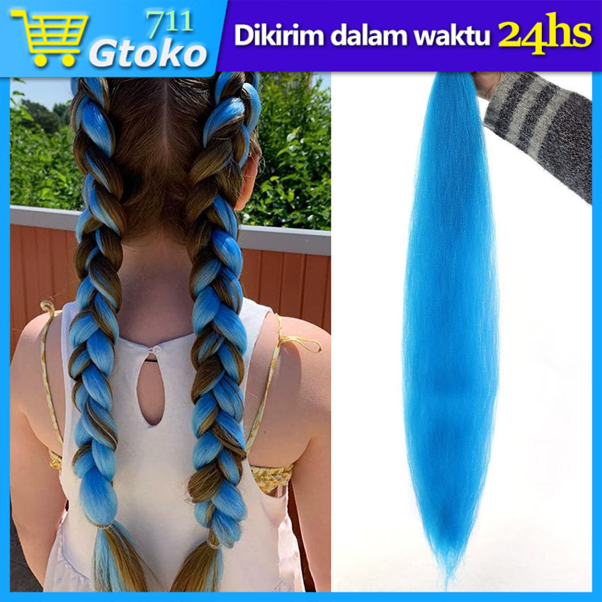 Kepang Rambut Sambung Kepang Extension Rambut Sintetis Model Kepang Jumbo