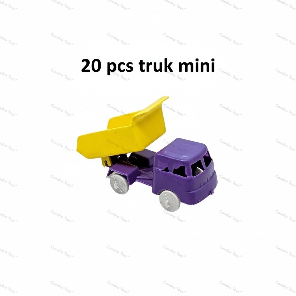 20 PCS Mainan Anak Truk Campur Molen Grosir
