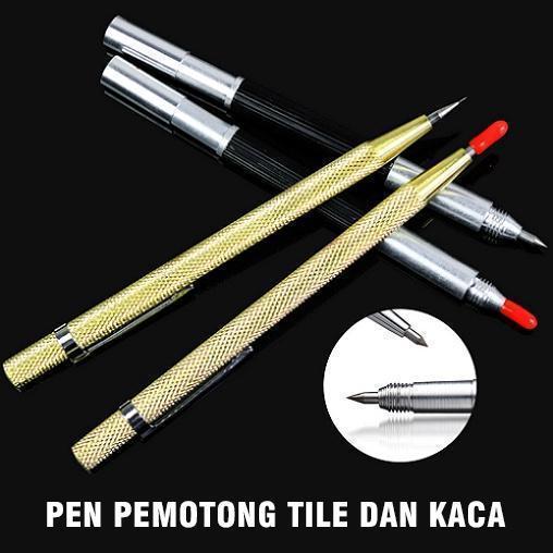 [DUORA] 6Pcs Magic Pen Pena Engraving Carbide Scriber For Glass Metal Alat Potong Ukir kaca - 2 Pcs
