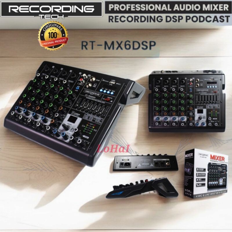 Mixer Audio Recording Tech RT MX6 DSP Original