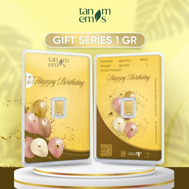 Logam Mulia Tanam Emas Happy Birthday 1 gram