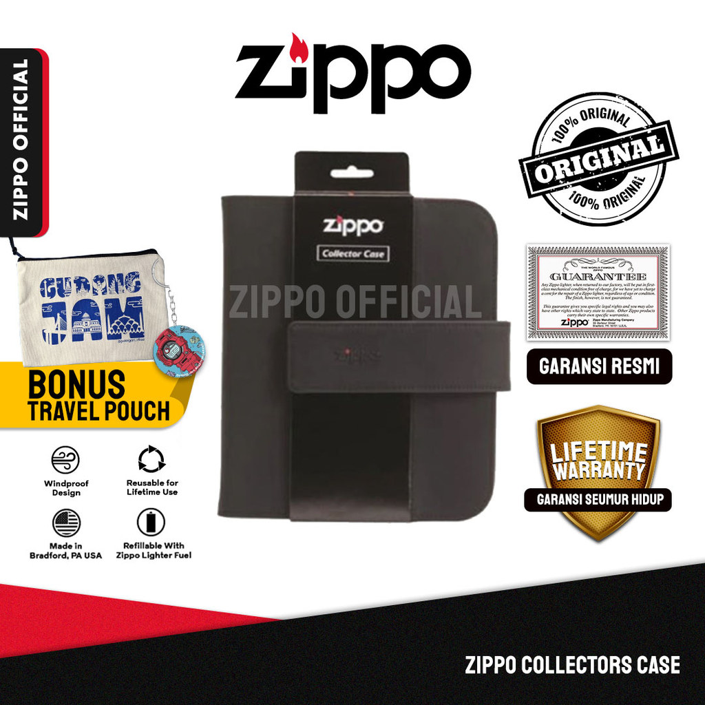 Zippo Collectors Case | Garansi Lifetime | Original USA