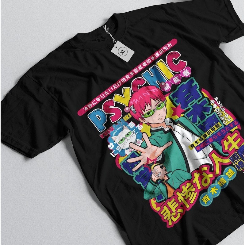 (COD) K Saiki Annoyed Face Unisex Shirt: Saiki Kusuo no Sai Nan Anime Merch for Lovers