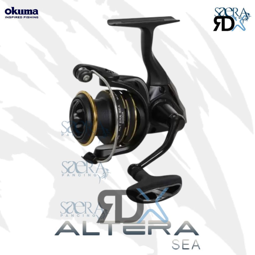 Reel Pancing Spinning OKUMA Altera Sea ATES Screw In Power Handle Fresh Salt Water Ready Smoot Badak
