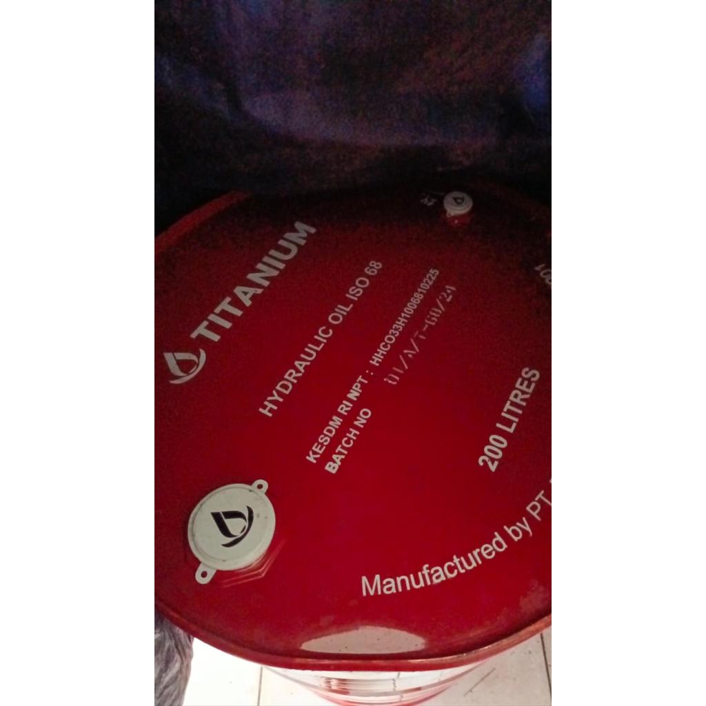 Oli Hidrolik 10 Power Steering Titanium ISO 68 Drum Eceran Literan