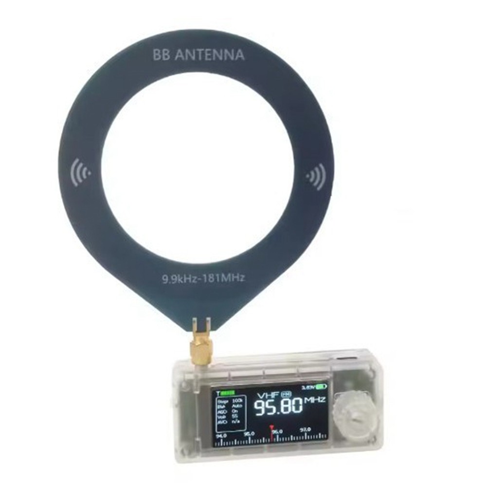 B50BMini Rao SI4732 Full Band LSB USB AM FM Rao SW MW VHF Portable Pocket Rao Transparent Case With 