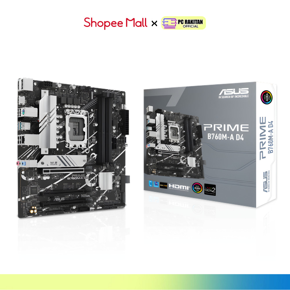 ASUS MOTHERBOARD MATX PRIME B760M-A D4 DDR4 LGA1700 /INTEL 3Y