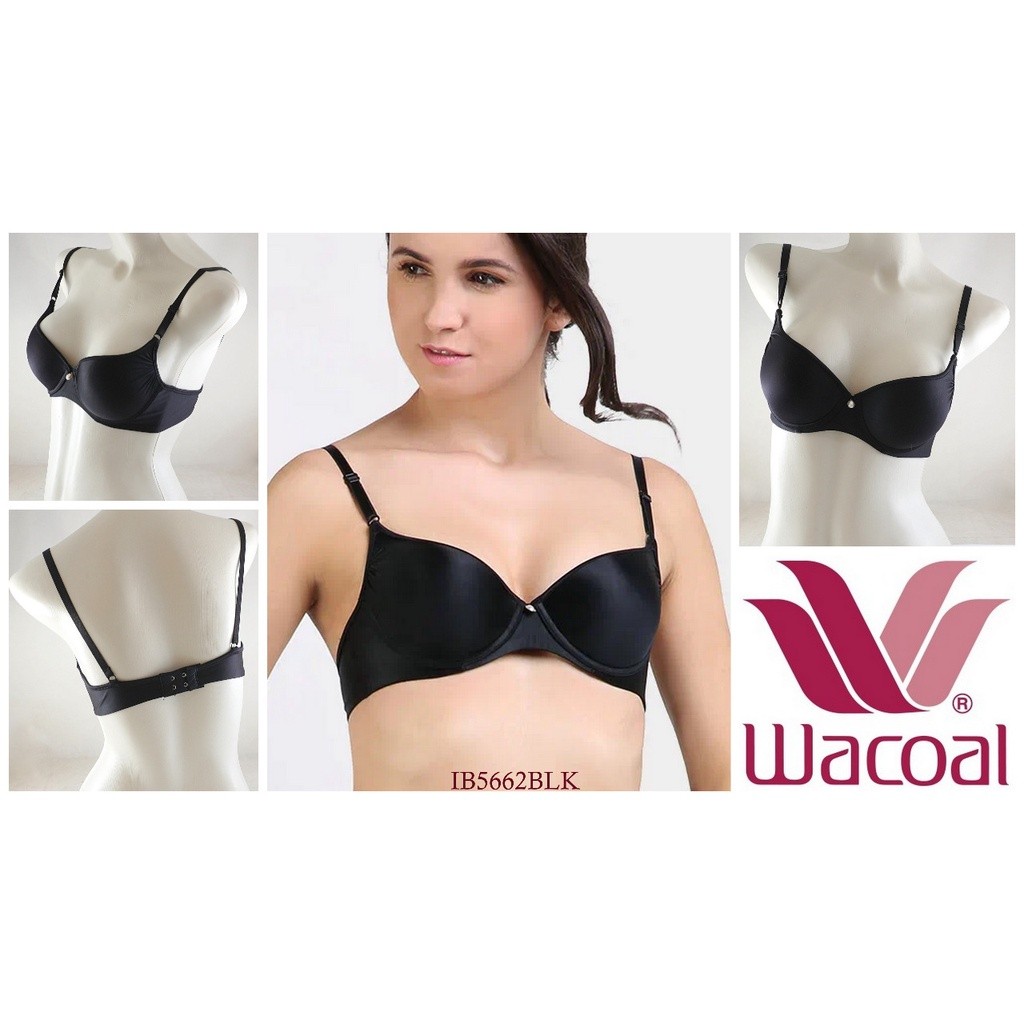 Bra Wanita WACOAL Push Up Busa Tebal Kawat Cup 3/4 32C / Underwire Pakaian Dalam Beha Women Underwea