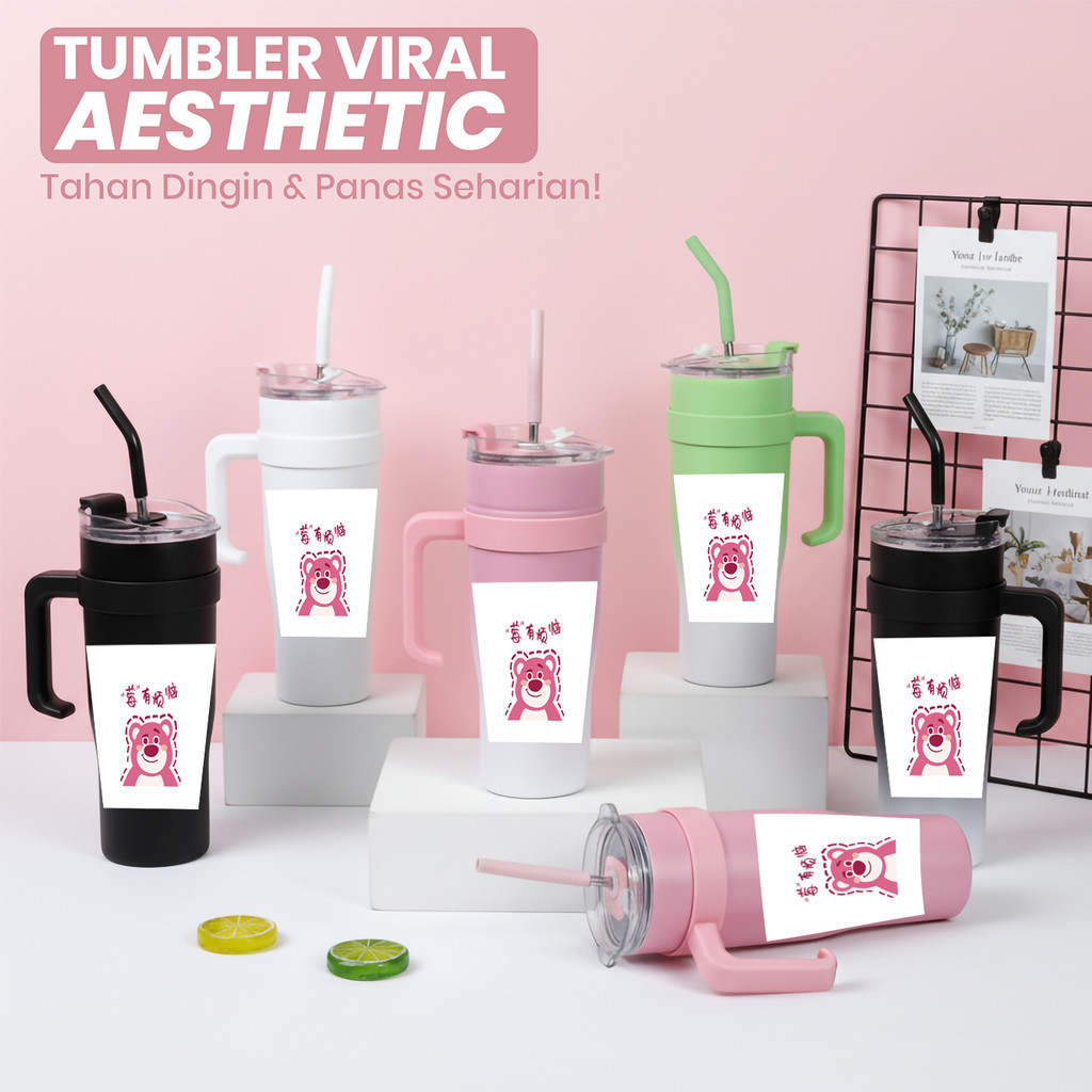 Tumbler Botol Minum LOTSOO Keren Kualitas Bagus Tahan Lama Tumbler Botol Air tahan panas dingin Read