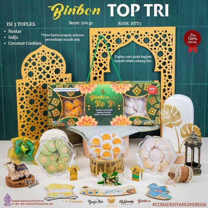 Paket Kue Kering Lebaran - Binbon TOP TRI