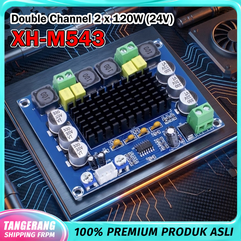 Kit Power Ampli Speaker TPA3116D2 2x120W XH-M543 Stereo Dual Channel High Power Digital Amplifier Cl