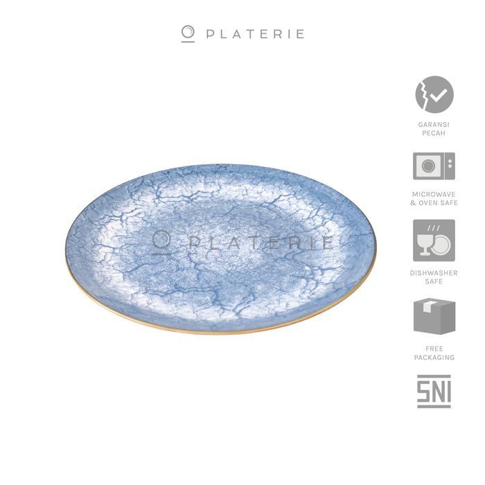 DINNER SET 4PCS PIRING MANGKOK PLATE & BOWL KERAMIK FROST TINTED - DINNER PLATE 10.5IN