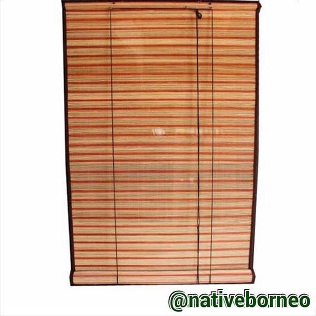 Krey Rotan Orange 150x180 [S002] - Krey Indoor, Tirai Jendela, Vertical Blinds, Krey Bambu, Krei Bam