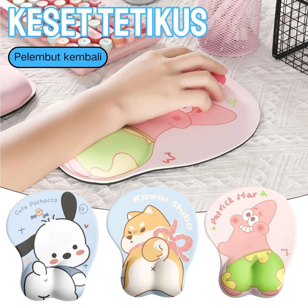 COD Mouse Pad Bantalan Pergelangan Tangan Mouse Pad Gaming Kerja 3D