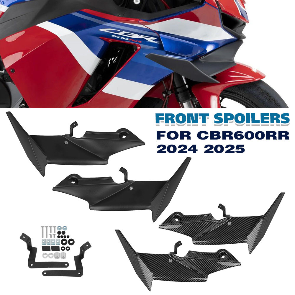 CBR600RR Downforce Spoiler Front Fairing Winglet Air Spoiler For HONDA CBR600 RR CBR 600 RR 2024 202