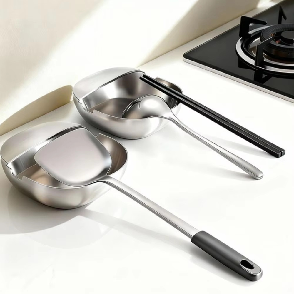 1PC Sendok Stainless Steel Rak peralatan makan yang berdiri sendiri Jagalah kebersihan dan kerapihan