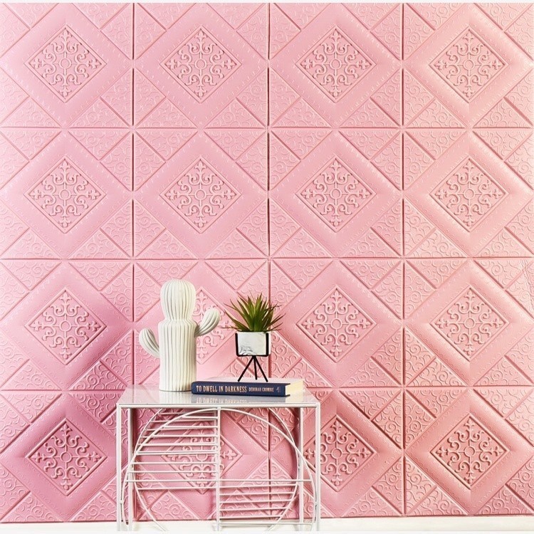 KKL Wallpaper 3D Foam Motif Batik Sultan 70 x 70Cm Tebal 6mm Sticker Wallborder Dinding 3D Motif Kot