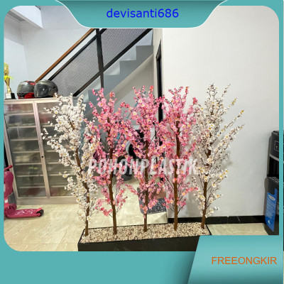 PARTISI POHON Bunga sakura  Tinggi 150cm - Pembatas Penyekat Ruangan - Tirai Bunga - Bunga sakura im