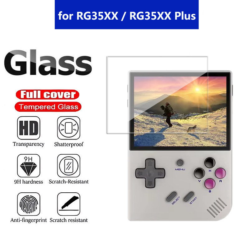 High Quality Tempered Glass for RG35XX / RG35XX Plus Screen HD Protector Film Anti-scrat for RG35XX 