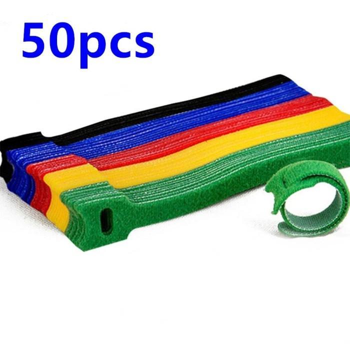 Strap Pengikat Perekat Kabel Velkro Desk Management Serbaguna