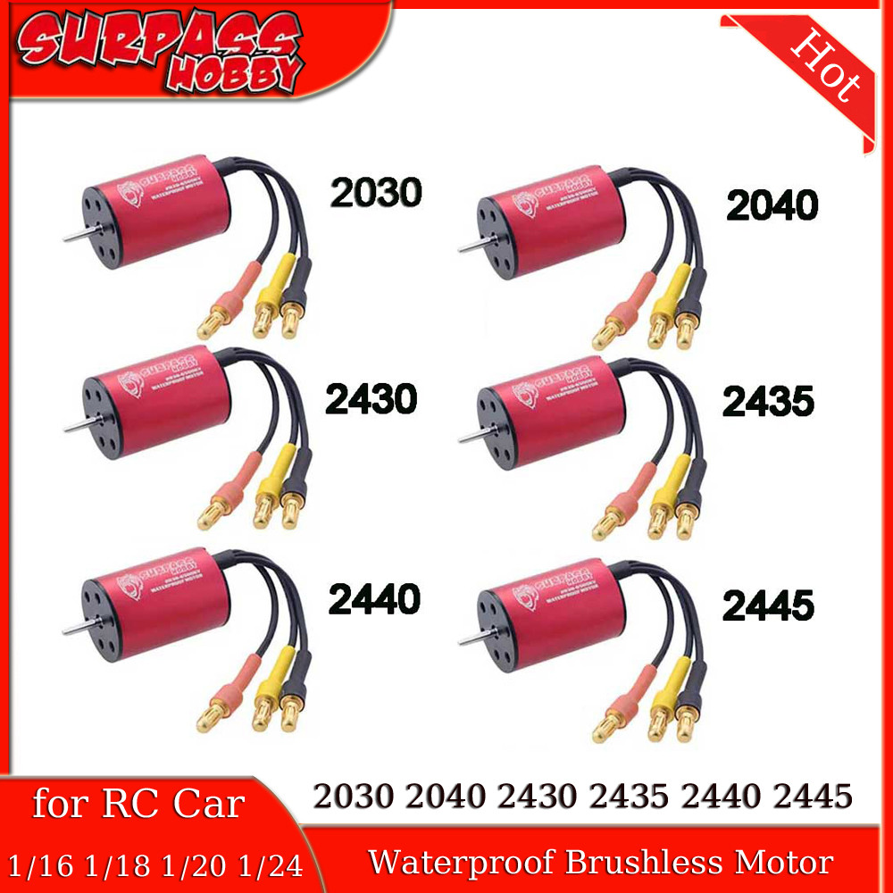 SURPASS HOBBY Waterproof Brushless Motor KK 2030 2040 2430 2435 2440 2445 for Wtloys Remo Hobby XLH 
