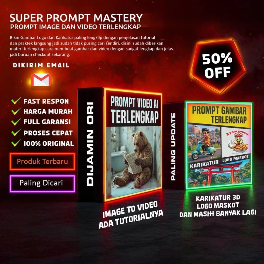 Super Prompt Mastery: Kelas Prompt Gambar dan Video AI Terlengkap