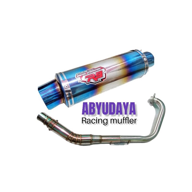 Knalpot r9 mugello satria Fu karbu satria Fu injeksi mx 135 MX new MX lama MX king sonic vixion new 