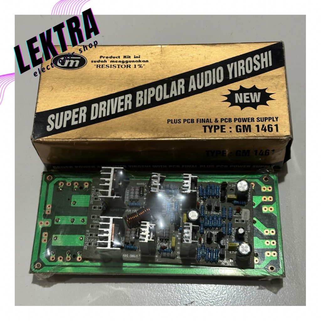 Kit GM 1461 Super Driver Bipolar Audio Yiroshi GM1462 PCB Final Power Supply
